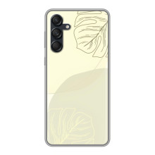 Чехол цветочный дизайн для Samsung Galaxy M55 5G – Зелёный фон