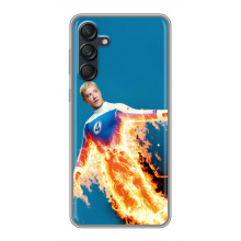Чехол с принтом Фантастическая четверка для Samsung Galaxy M55 5G – Человек-Факел