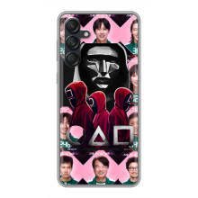 Чехол Гра в кальмара для Samsung Galaxy M55 5G – Персонажи игры кальмара