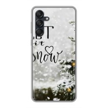 Новогодние, Праздничные Чехлы для Samsung Galaxy M55 5G - 2024 год – Let it snow