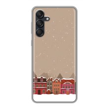 Новогодние, Праздничные Чехлы для Samsung Galaxy M55 5G - 2024 год (Зимний город)