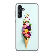 Чехлы с тематикой "ЦВЕТЫ" на Samsung Galaxy M55 5G (Цветок-мороженное)