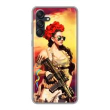 ЗСУ Чехлы (TPU) для Samsung Galaxy M55 5G – Женщина солдат