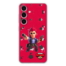 Бампер (ТПУ) з принтом Brawl Stars на Галаксі М56 (Кольт на червоному)