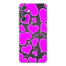 Чехлы для любимой на Гелекси М56 (VPrint) (Pink hearts)