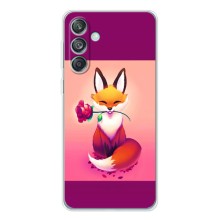 Чехлы с картинкой Лисички для Samsung Galaxy M56 (VPrint) (Лисичка с розочкой)