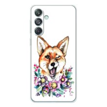 Чехлы с картинкой Лисички для Samsung Galaxy M56 (VPrint) (Веселая лисичка)