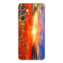 Чехол с картинкой (Стильные) для Гелекси М56 - (AlphaPrint) (Поле тюльпанов)