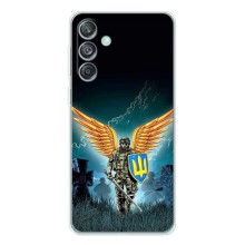 Чехлы с картинкой ЗСУ для Samsung Galaxy M56 (AlphaPrint) (Солдат ЗСУ)