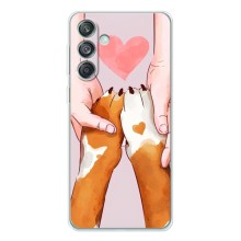 Чехлы с собаками для Samsung Galaxy M56 (VPrint) (Любовь к собакам)