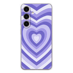 Чехлы с тематикой "Маленькие Сердечки" на Samsung Galaxy M56 (Сердце фиолет)