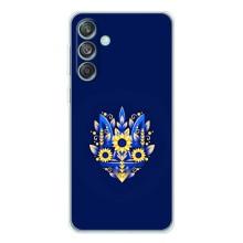 Чехлы для Samsung Galaxy M56  Укр. Символика (AlphaPrint) (Цветочный Герб)