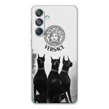 Чехлы VERSACE для Гелекси М56 (PREMIUMPrint) (Доберман Версаче)