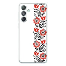 Чехол для Патриота Украины Samsung Galaxy M56 - (AlphaPrint) (Яркая вишиванка)