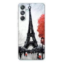 Чехол Эйфелева Башня для Samsung Galaxy M56 - (AlphaPrint) (Башня в Париже)
