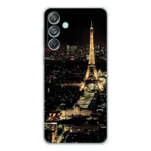 Чехол Эйфелева Башня для Samsung Galaxy M56 - (AlphaPrint) (Ночной Париж)