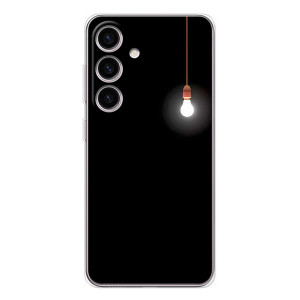 Чехол с картинками на черном фоне для Samsung Galaxy M56 – Лампочка