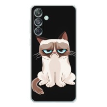 Чехол с принтом для Samsung Galaxy M56 (AlphaPrint) Модные коты (Грустный кот)