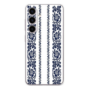 Силиконовый Чехол на Samsung Galaxy M56 с картинкой Вышиванки – Синяя вышиванка