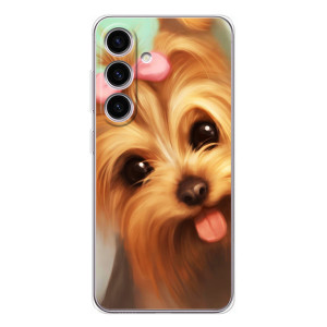Чехол (ТПУ) Милые собачки для Samsung Galaxy M56 – Йоршенский терьер