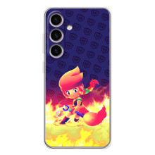Чохол (ТПУ) з Героями Бравл Старс на Samsung Galaxy M56 – Пенні у вогні