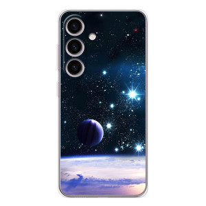Чехол (ТПУ) с планетами на Samsung Galaxy M56 – Космический вид