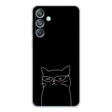 Чехол с рисунком кот на Samsung Galaxy M56 (Равнодушный кот)