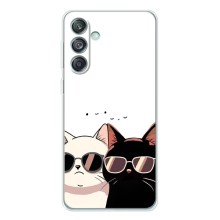 Чехол с рисунком кот на Samsung Galaxy M56 (Коты в очках)