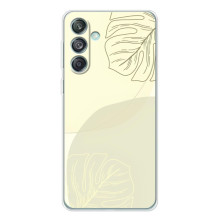 Чохол квітковий дизайн для Samsung Galaxy M56 – Зелений фон
