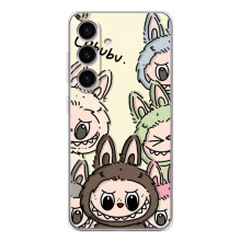 Чехол с Лабубу на Samsung Galaxy M56 – Коллаж Лабубу