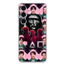 Чехол Гра в кальмара для Samsung Galaxy M56 – Персонажи игры кальмара