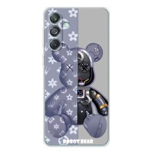 Крутые Чехлы Луи Виттон для Samsung Galaxy M56 (AlphaPrint) (Робот Мишка)