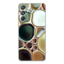 Мраморный чехол на Samsung Galaxy M56 (VPrint) (Радужный Мрамор)