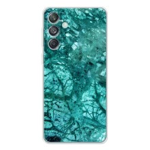 Мраморный чехол на Samsung Galaxy M56 (VPrint) (Зеленый мрамор)