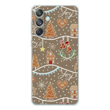 Новогодние, Праздничные Чехлы для Samsung Galaxy M56 - 2024 год (Новогодние пряники)
