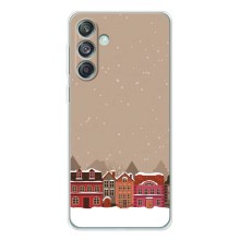 Новогодние, Праздничные Чехлы для Samsung Galaxy M56 - 2024 год (Зимний город)