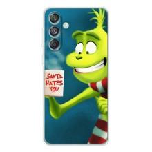Рождественские Чехлы для Samsung Galaxy M56 (VPrint) (Зеленый Гринч)