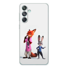 Силіконовий чохол з принтом Зоотрополіс для Samsung Galaxy M56 – Джуді і Нік