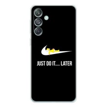 Силиконовый Чехол на Samsung Galaxy M56 с картинкой Nike (Later)