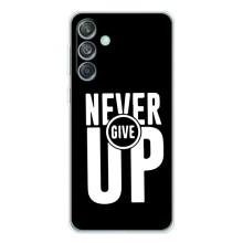 Силиконовый Чехол на Samsung Galaxy M56 с картинкой Nike (Never Give UP)