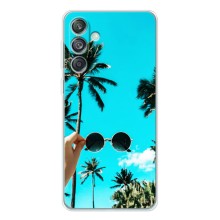 Силиконовый чехол с КАРТИНКАМИ лето для Samsung Galaxy M56 (AlphaPrint) (Взгляд лето)