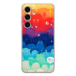 Силиконовый чехол с котиком для Samsung Galaxy M56 – Mew