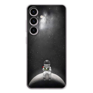 Силиконовый Чехол с принтом "Космонавты" на Samsung Galaxy M56 – Космонавт романтик