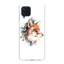 Чехлы с картинкой Лисички для Samsung Galaxy M62 (VPrint) (Лисичка в цветочках)