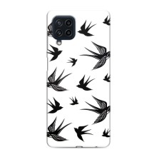 Чехол с птицами на Samsung Galaxy M62 (VPrint) (Ласточки)