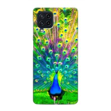 Чехол с птицами на Samsung Galaxy M62 (VPrint) (Яркий Павлин)