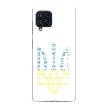 Чехол с украинским гербом на Samsung Galaxy M62 – Герб с гимном Украины