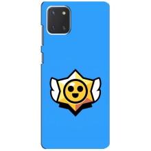 Бампер (ТПУ) з принтом Brawl Stars на Самсунг Нот 10 Лайт (Значок)
