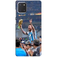Чехлы Лео Месси Аргентина для Samsung Galaxy Note 10 Lite (Месси король)