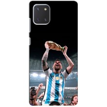 Чехлы Лео Месси Аргентина для Samsung Galaxy Note 10 Lite (Счастливый Месси)